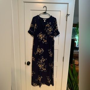 Motherhood Maternity Navy Floral Dress